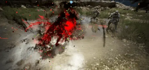 A burst of red energy erupts from the ground as the new Common Skill lands