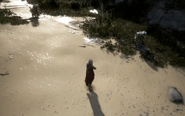 A tagged character swapping to its partner in the field with no loading screen
